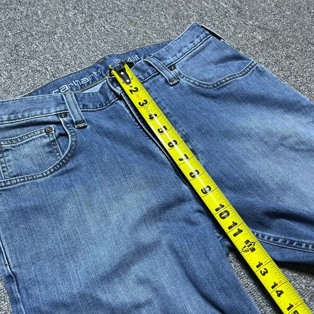 Carhartt Relaxed Fit Jeans 31x34 Blue Denim Rugged Flex Work Pants 102804